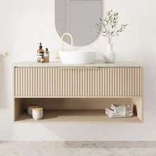 Merewether 1200mm Wall Hung Single Vanity with Solid Surface Countertop